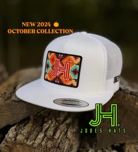 2024 Jobes Hats- All White Pixel patch