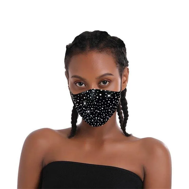 6-Pack: Rhinestone Bling Face Mask