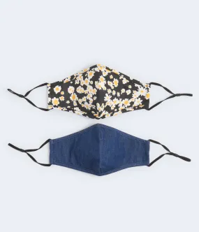 Aeropostale Daisy & Denim Mask 2-Pack