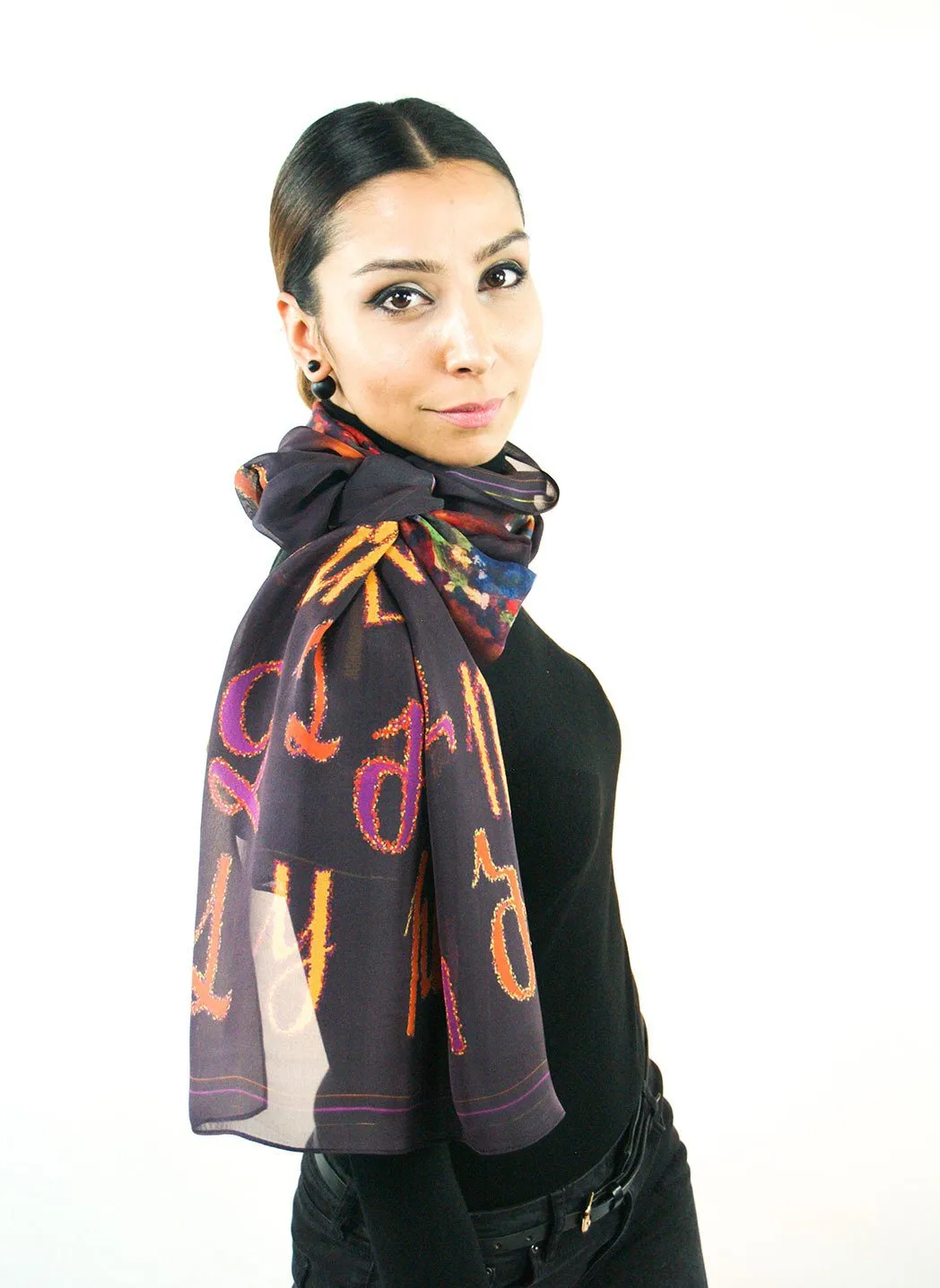 Armenian Alphabet Scarf #1