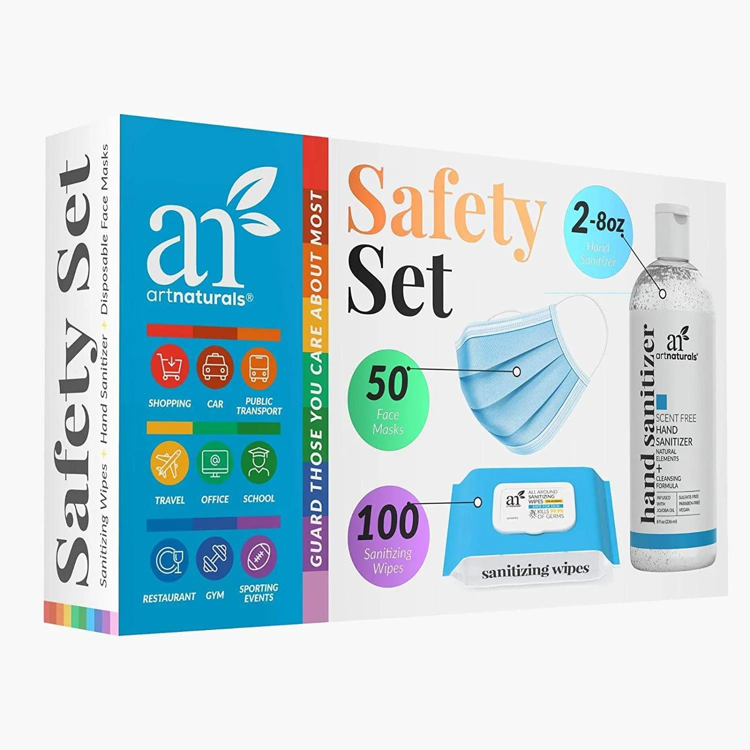 Art Naturals All Purpose Sanitizing Cleansing Personal Protection Kit