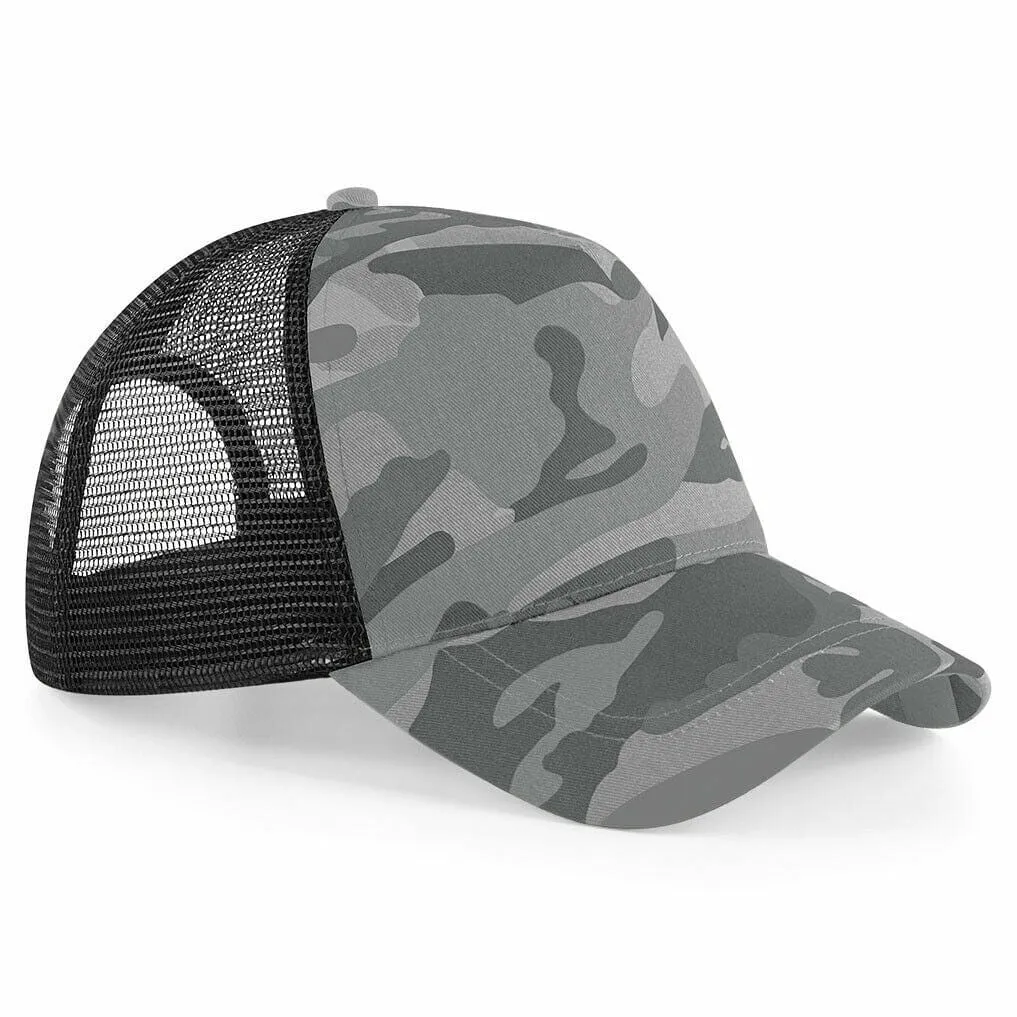 Beechfield Camo Snapback Trucker