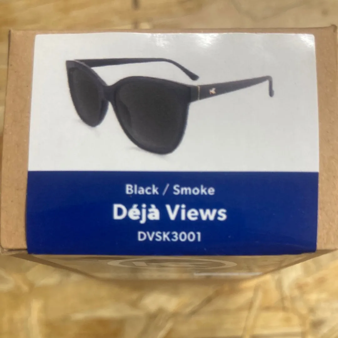 BLACK/SMOKE DÉJÀ VIEWS - Polarized Knockaround Sunglasses