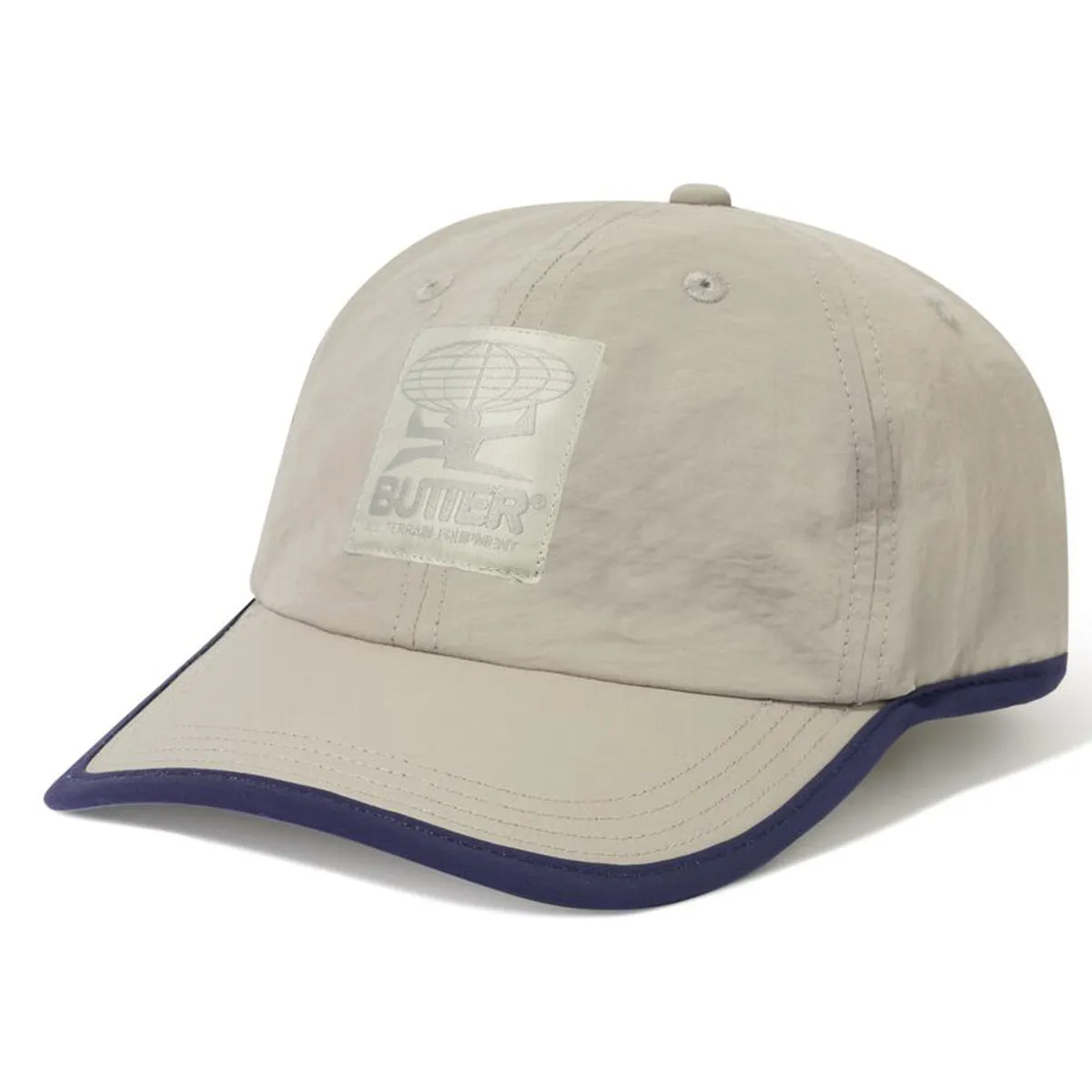 Butter Goods - All Terrain 6 Panel Cap Light Grey/Navy