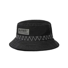 Butter Goods Terrain Contrast Stitch Bucket Hat Black OSFA