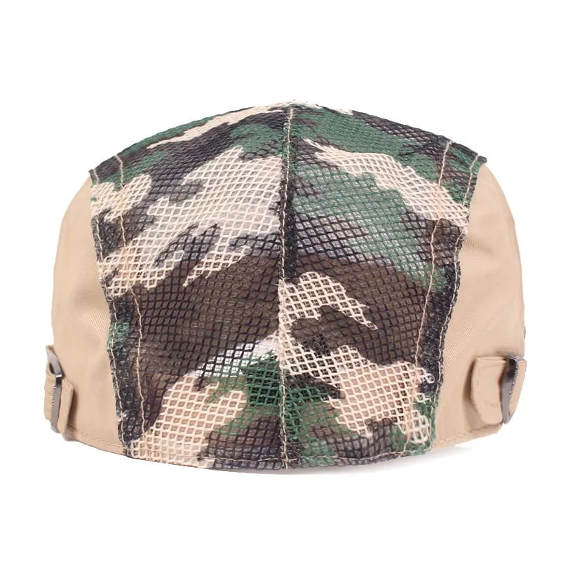 Camouflage Mesh Flat Cap