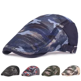 Camouflage Mesh Flat Cap