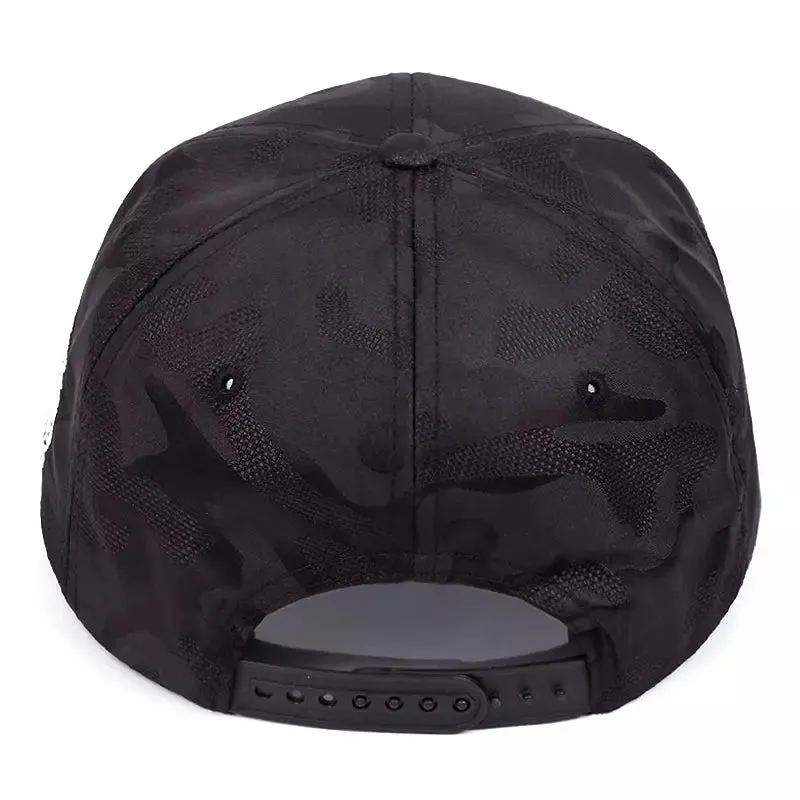 Compton Black Camouflage Snapback Cap