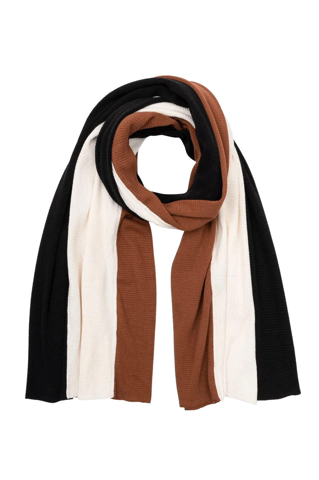 Donni Thermal Trio Scarf - Jet/Creme/Cocoa