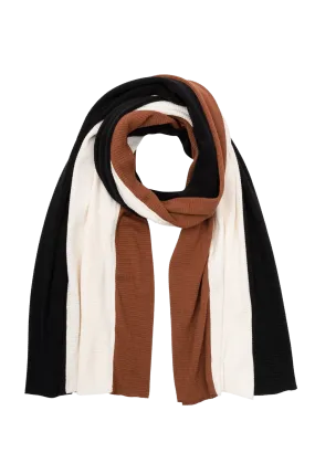 Donni Thermal Trio Scarf - Jet/Creme/Cocoa