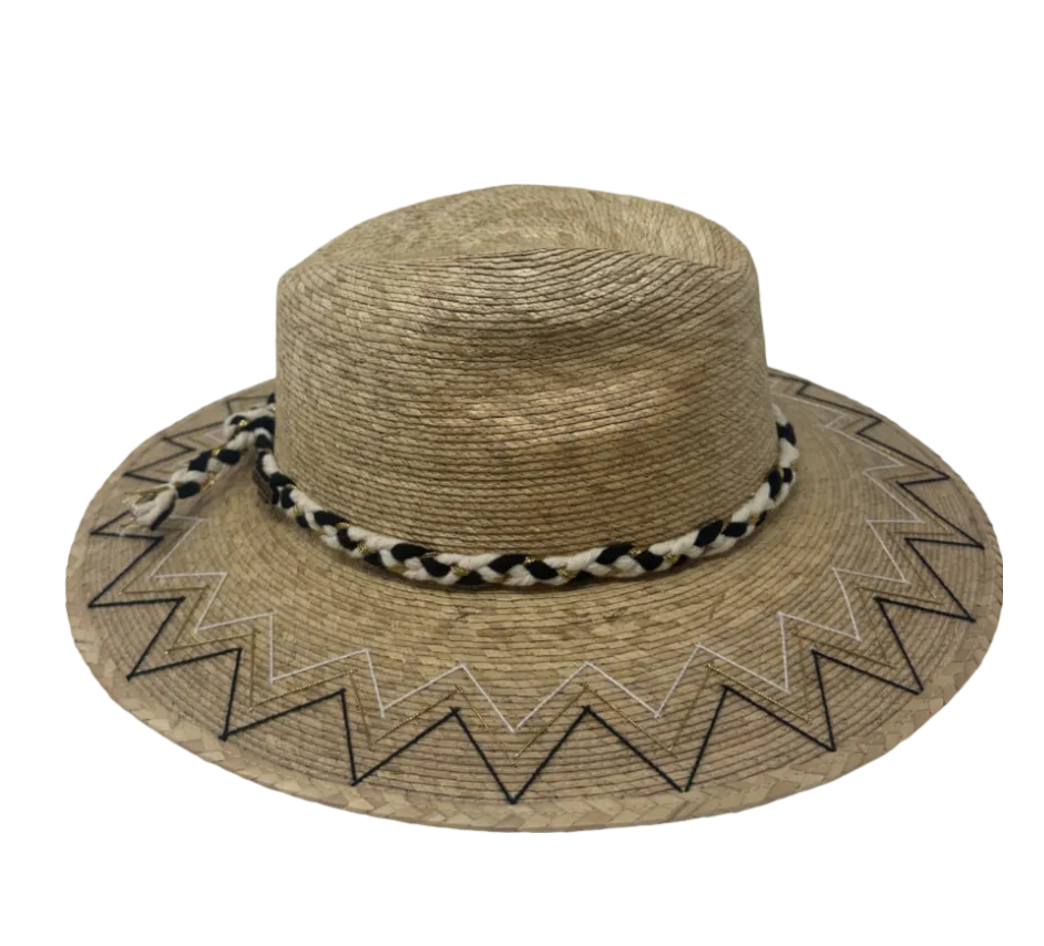 Exclusive Chevron - Black and Gold Hat by Corazon Playero