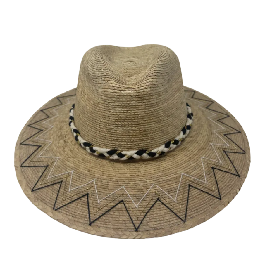 Exclusive Chevron - Black and Gold Hat by Corazon Playero