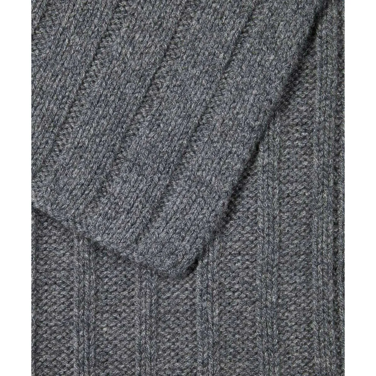 Falke Sporty Rib Cashmere Scarf - Dark Grey