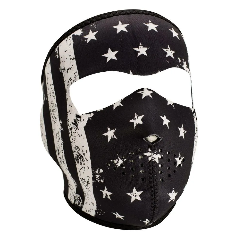 Full Mask Vintage Flag Bk & Wh