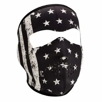 Full Mask Vintage Flag Bk & Wh