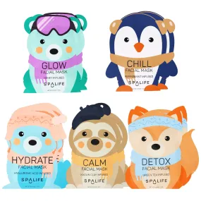 Holiday Snow Buddies Facial Masks 10 Pack