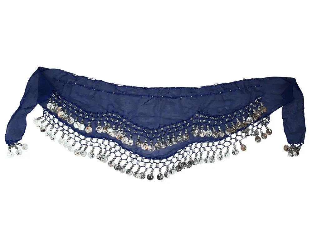 Kid Size Party Favor Belly Dance Hip Scarf Wrap Coin Belts