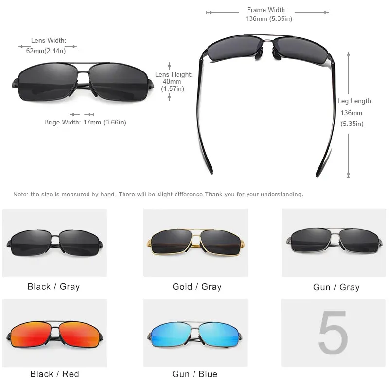 KINGSEVEN Vintage Retro Brand Designer Men Polarized Sunglasses Square Classic Men Shades Sun glasses UV400