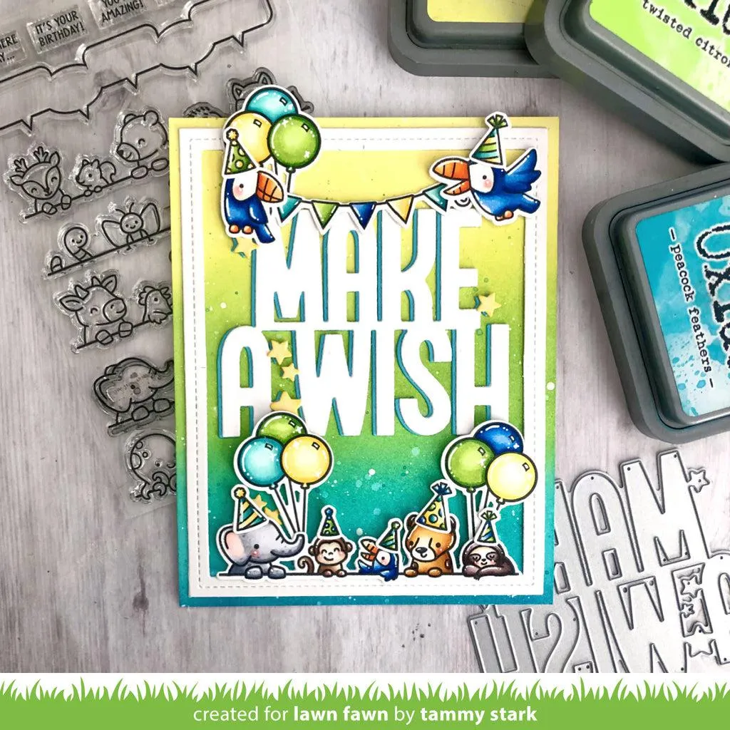 Lawn Fawn - Clear Stamps - All the Party Hats