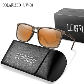 Luxury Square Vintage Polarized Windproof Cycling Sunglasses UV400 Male Eyewear Men Women Fashion Travel Driving Fishing Glasses