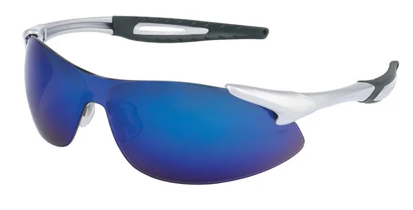 MCR Safety IA1 Silver Frame, Blue Diamond Mirror