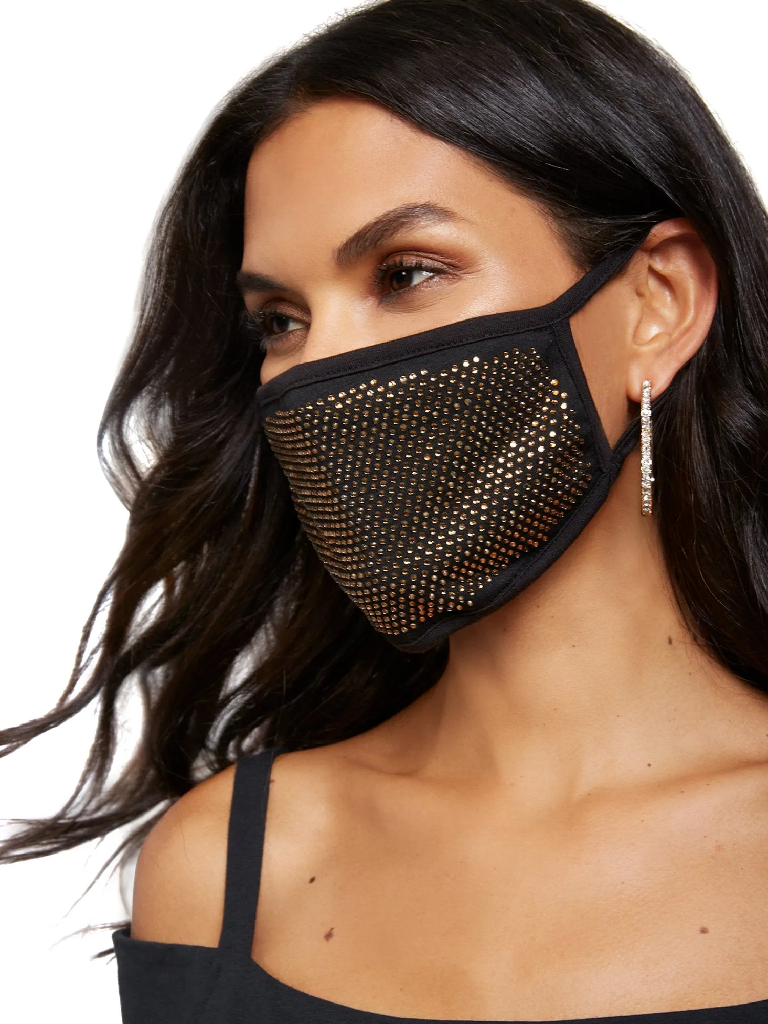 Metallic-Print Face Mask