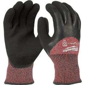 Milwaukee 48-22-8921B Red Latex Level 3 Cut Resistant Insulated Winter Dipped Work Gloves (12-Pack)