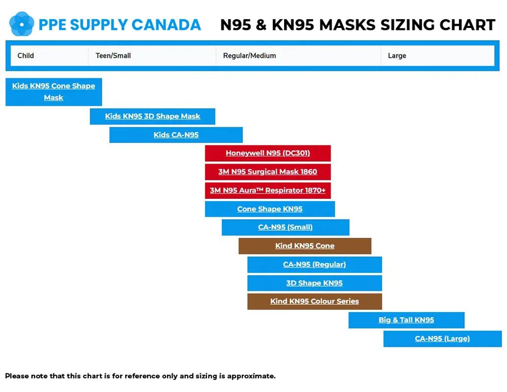 N95 Respirator Face Mask Made in Canada (Large)