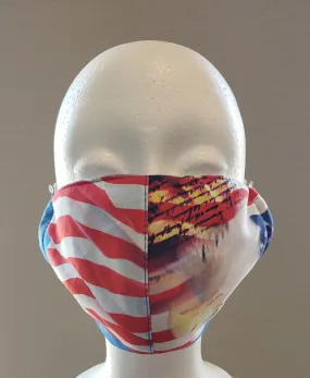 Patriotic 4 Layer Fabric  Dust Filter Unisex Face Cover