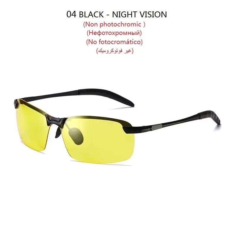 Photochromic Sunglasses Men Polarized Driving Chameleon Glasses Male Change Color Sun Glasses Day Night Vision Driver's Eyewear