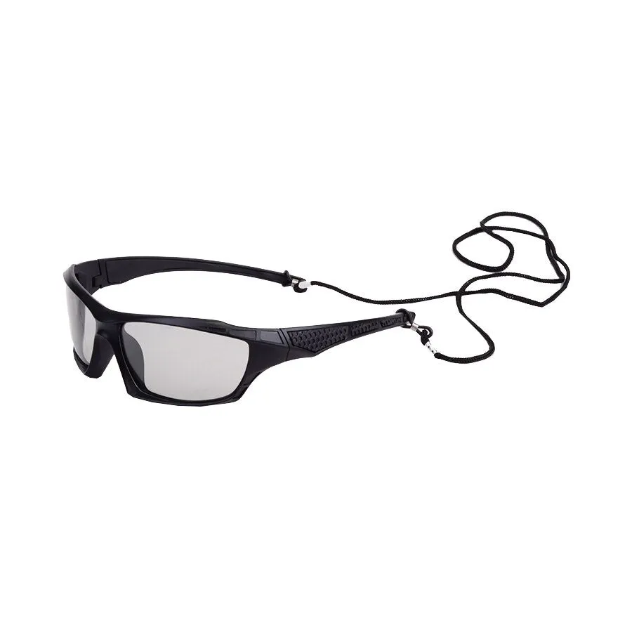 Polarized and Photochromic Sports Eyewear with Lanyard and Cleaning Cloth