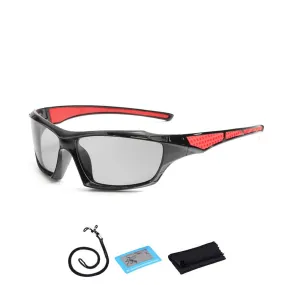 Polarized and Photochromic Sports Eyewear with Lanyard and Cleaning Cloth