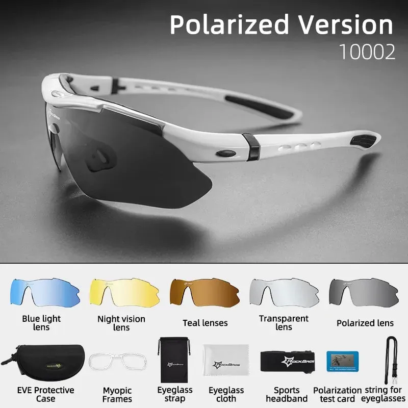 Polarized UV Protection Cycling Performance Sunglasses - Enhance Vision & Comfort