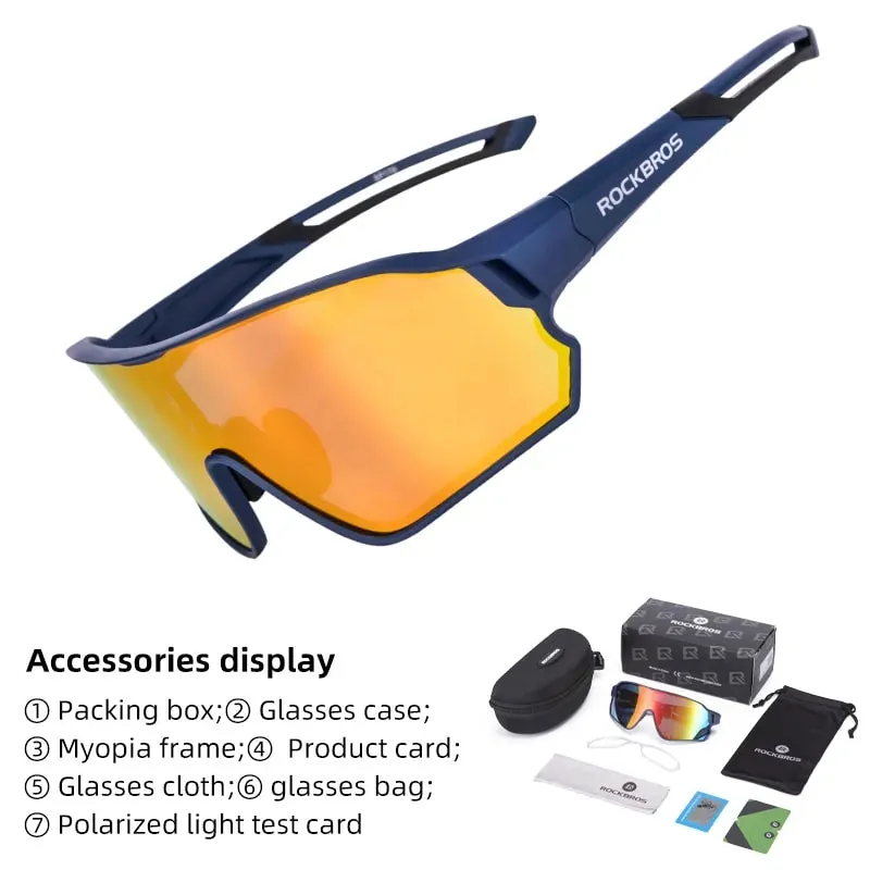 Polarized UV Protection Cycling Performance Sunglasses - Enhance Vision & Comfort