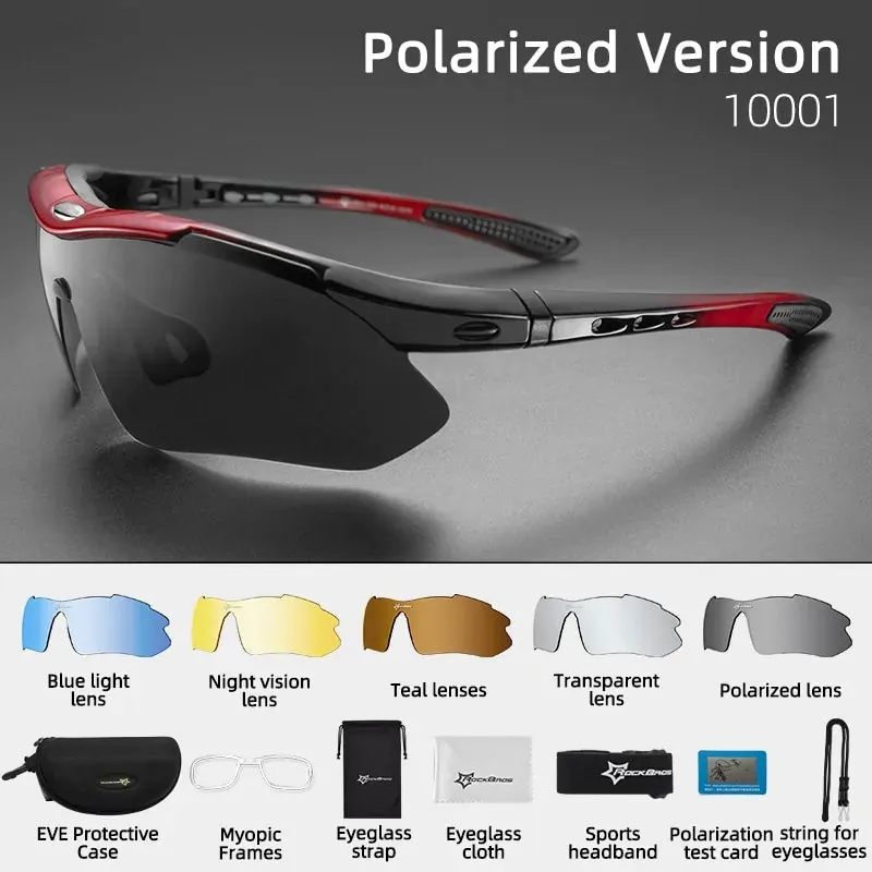 Polarized UV Protection Cycling Performance Sunglasses - Enhance Vision & Comfort