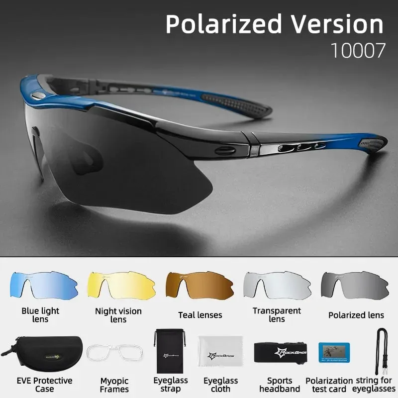 Polarized UV Protection Cycling Performance Sunglasses - Enhance Vision & Comfort