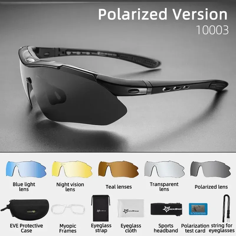 Polarized UV Protection Cycling Performance Sunglasses - Enhance Vision & Comfort