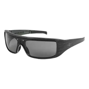 POPGEAR | Polarized, Matte Brush Black, Gray Lens