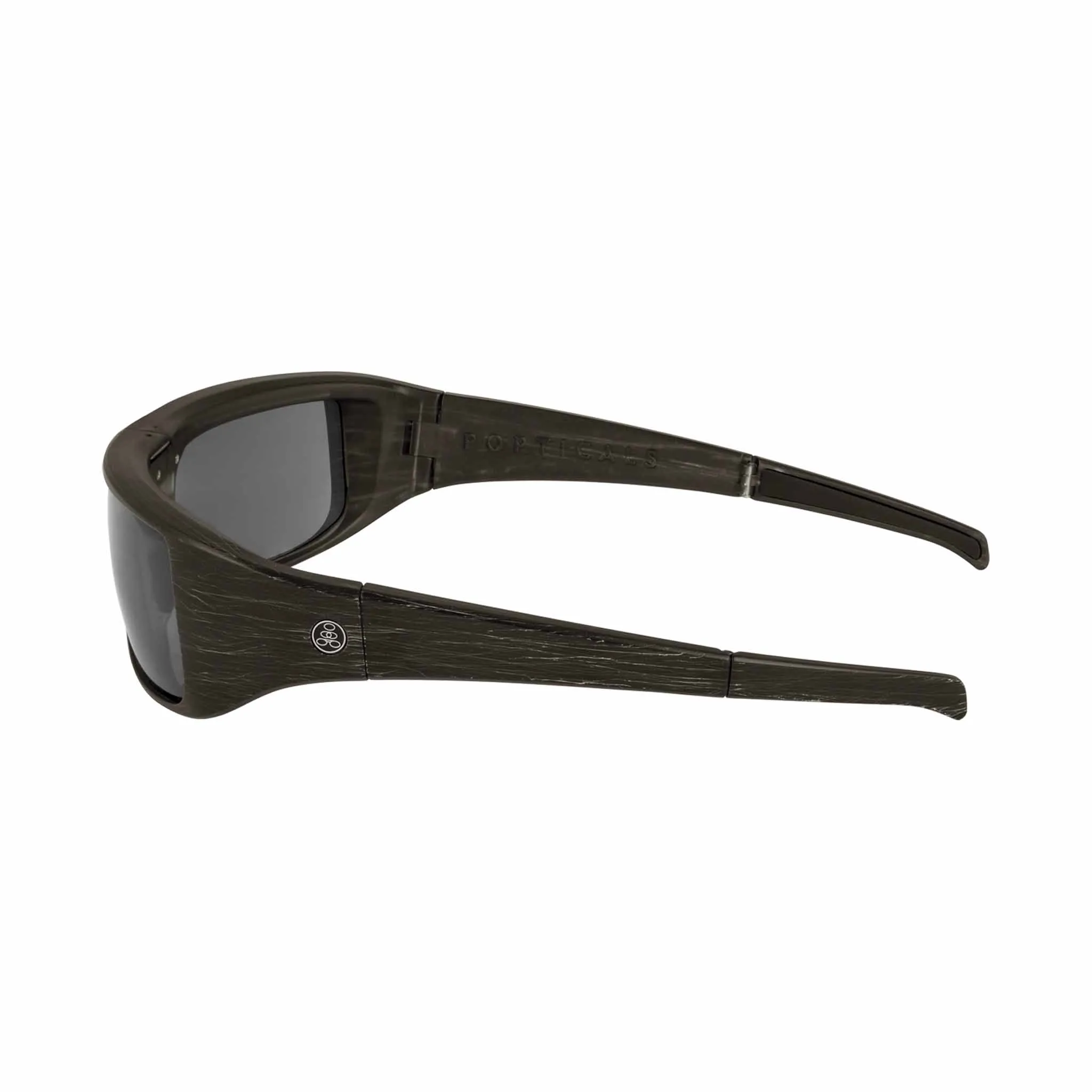 POPGEAR | Polarized, Matte Brush Black, Gray Lens