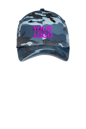 Port Authority Camouflage Custom Caps, Navy Camo