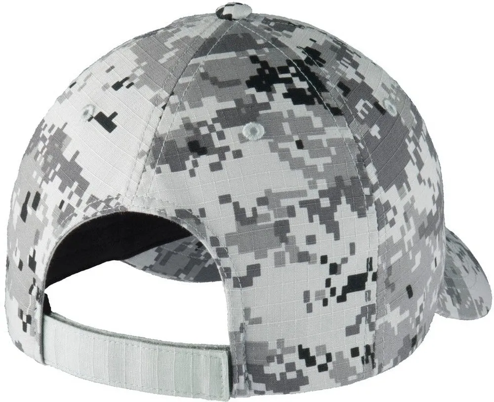 Port Authority Colorblock Digital Ripstop Camouflage Cap