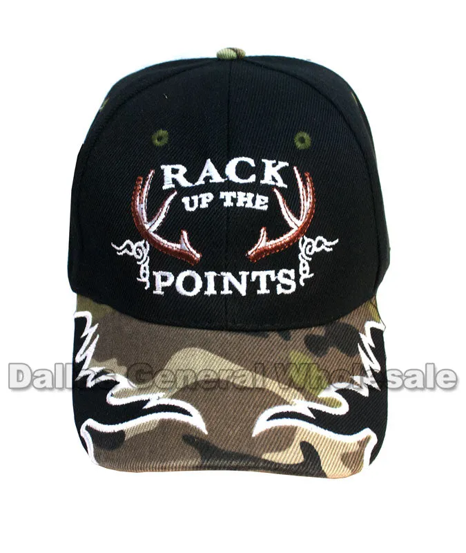 "RACK UP THE POINTS" Casual Baseball Caps