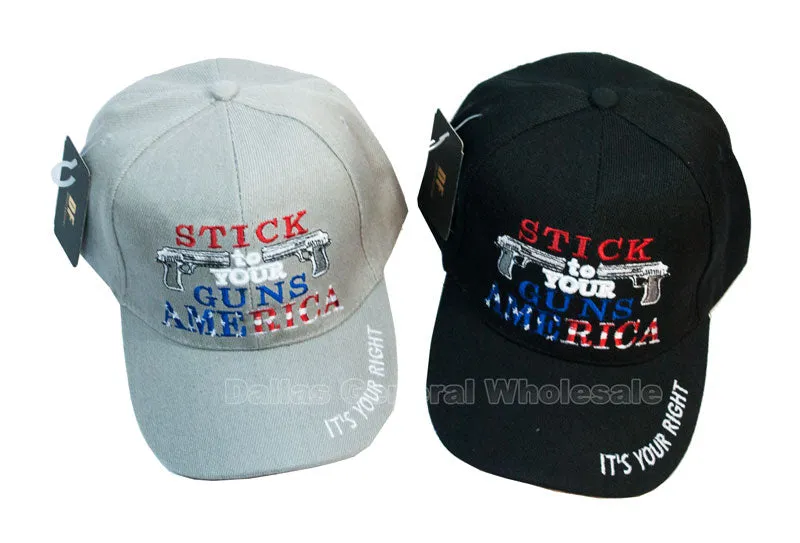 "Stick to Your Guns" Casual Baseball Caps