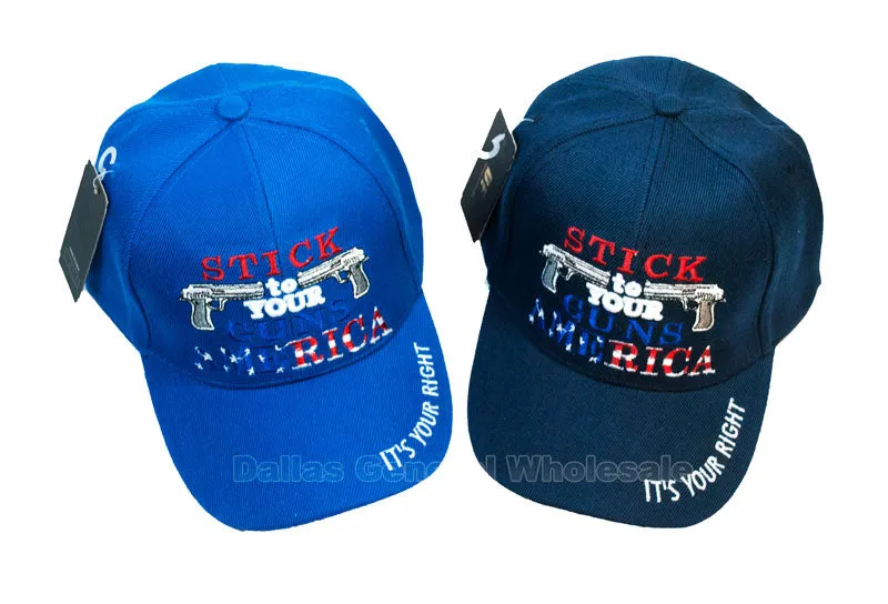 "Stick to Your Guns" Casual Baseball Caps