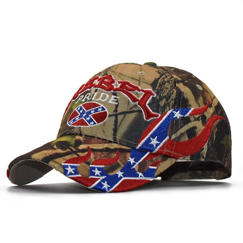 Rebel Pride Camouflage Baseball Cap