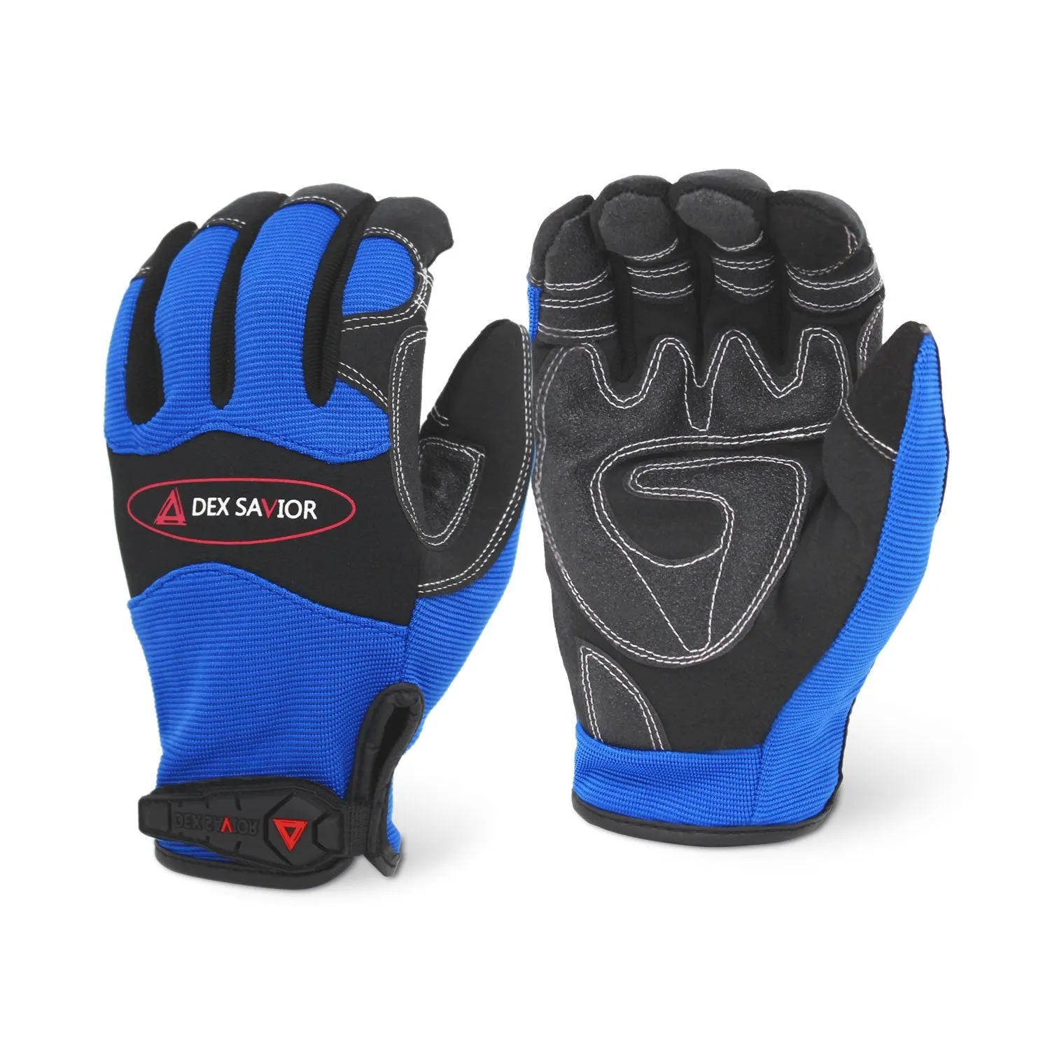 Single Pair - Dex Savior Reinforced Blue Mechanic Glove