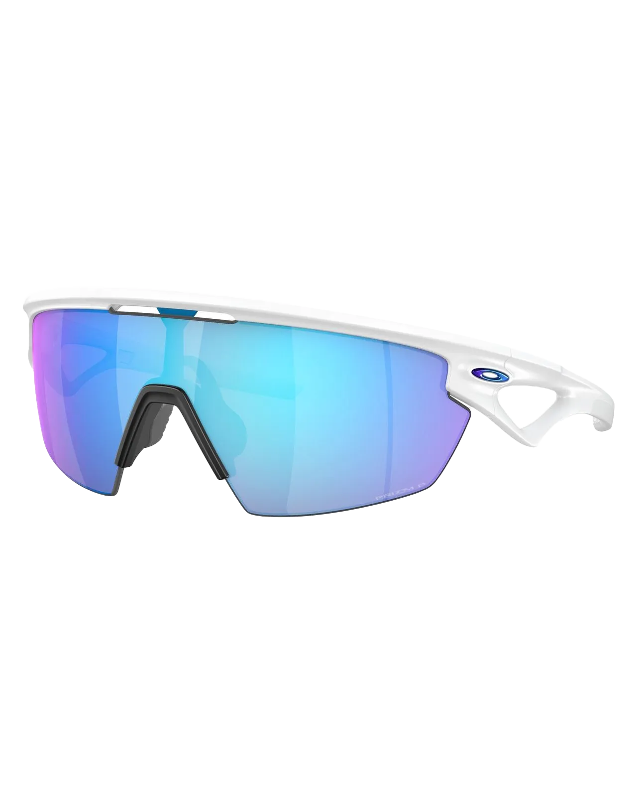 Sphaera Prizm Polarised Sunglasses in Matte White & Prizm Sapphire