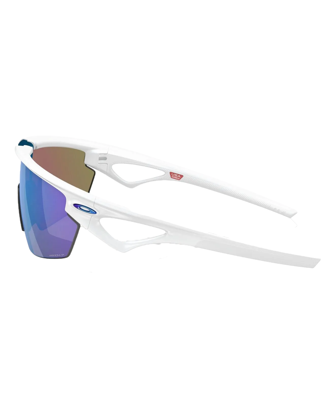 Sphaera Prizm Polarised Sunglasses in Matte White & Prizm Sapphire