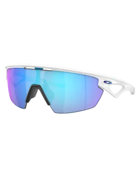 Sphaera Prizm Polarised Sunglasses in Matte White & Prizm Sapphire