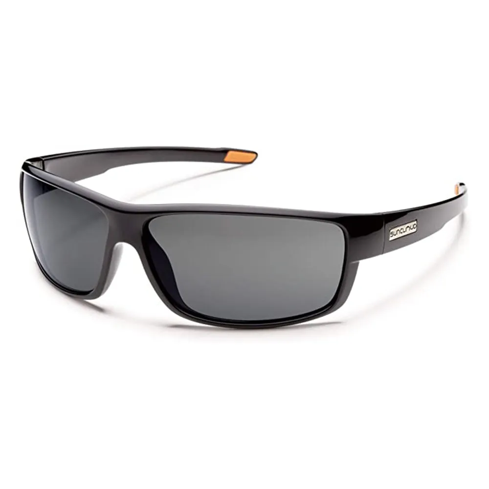 Suncloud Mens Black Frame Grey Lens Voucher Polarized Sunglasses - S-VCPPGYBK